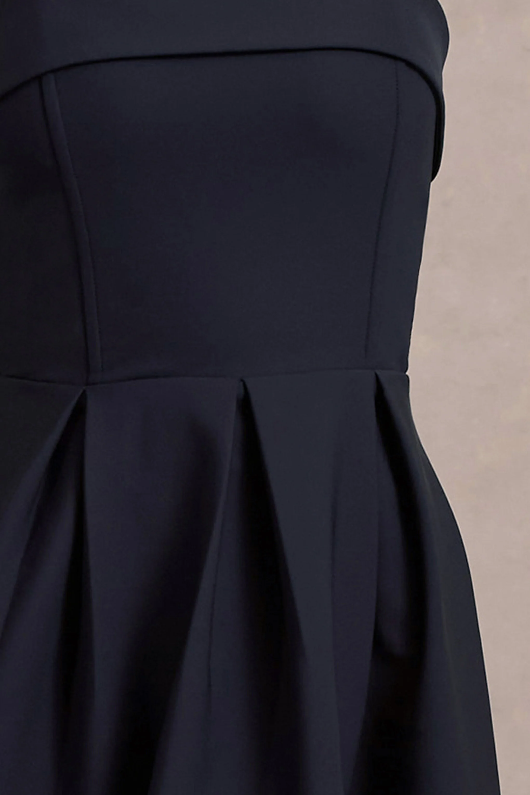 Annalise | Navy Bandeau Skater Midi Dress - Image 6