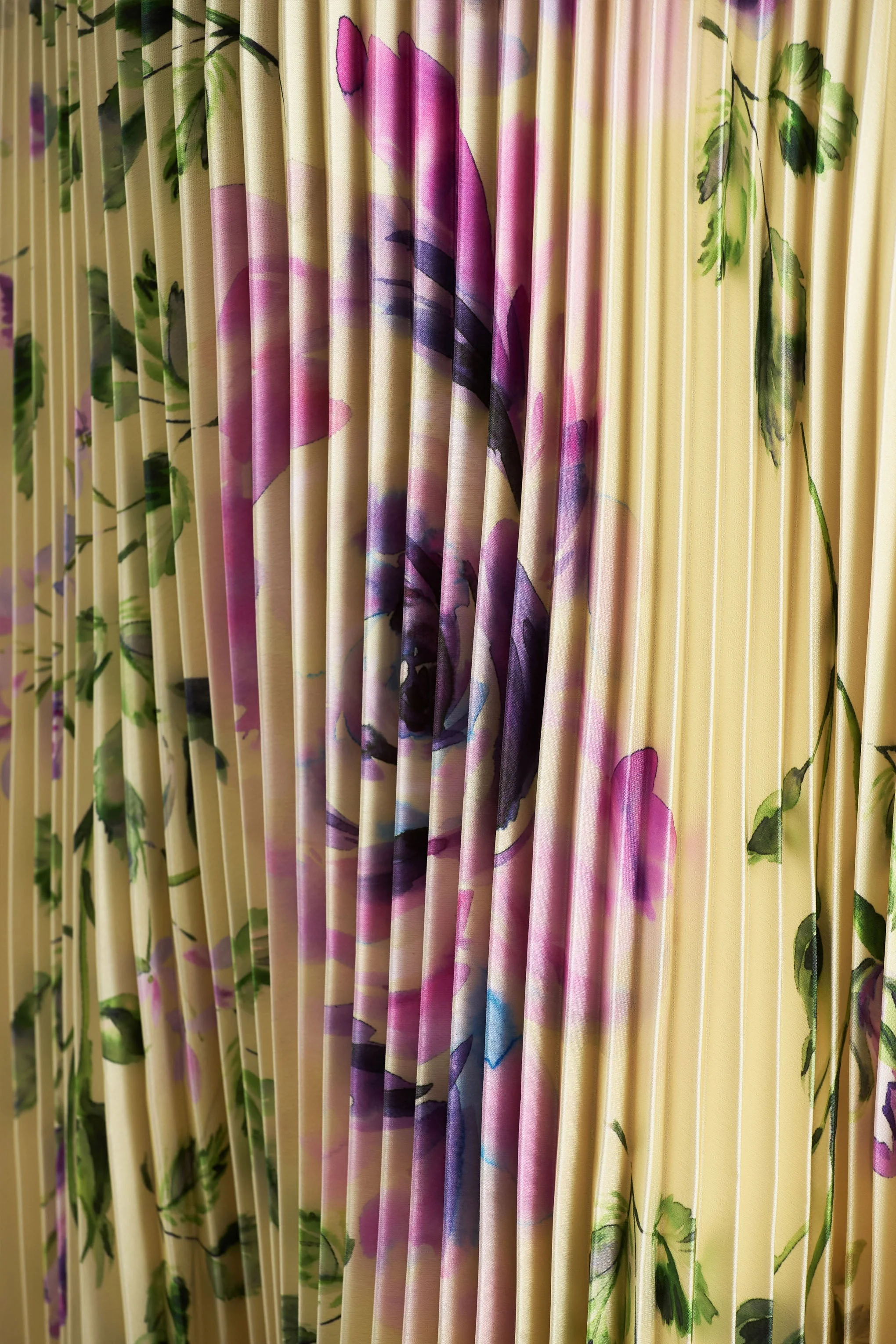 Bergamot | Lemon Rose Print Satin Sweetheart Maxi Dress - Image 8