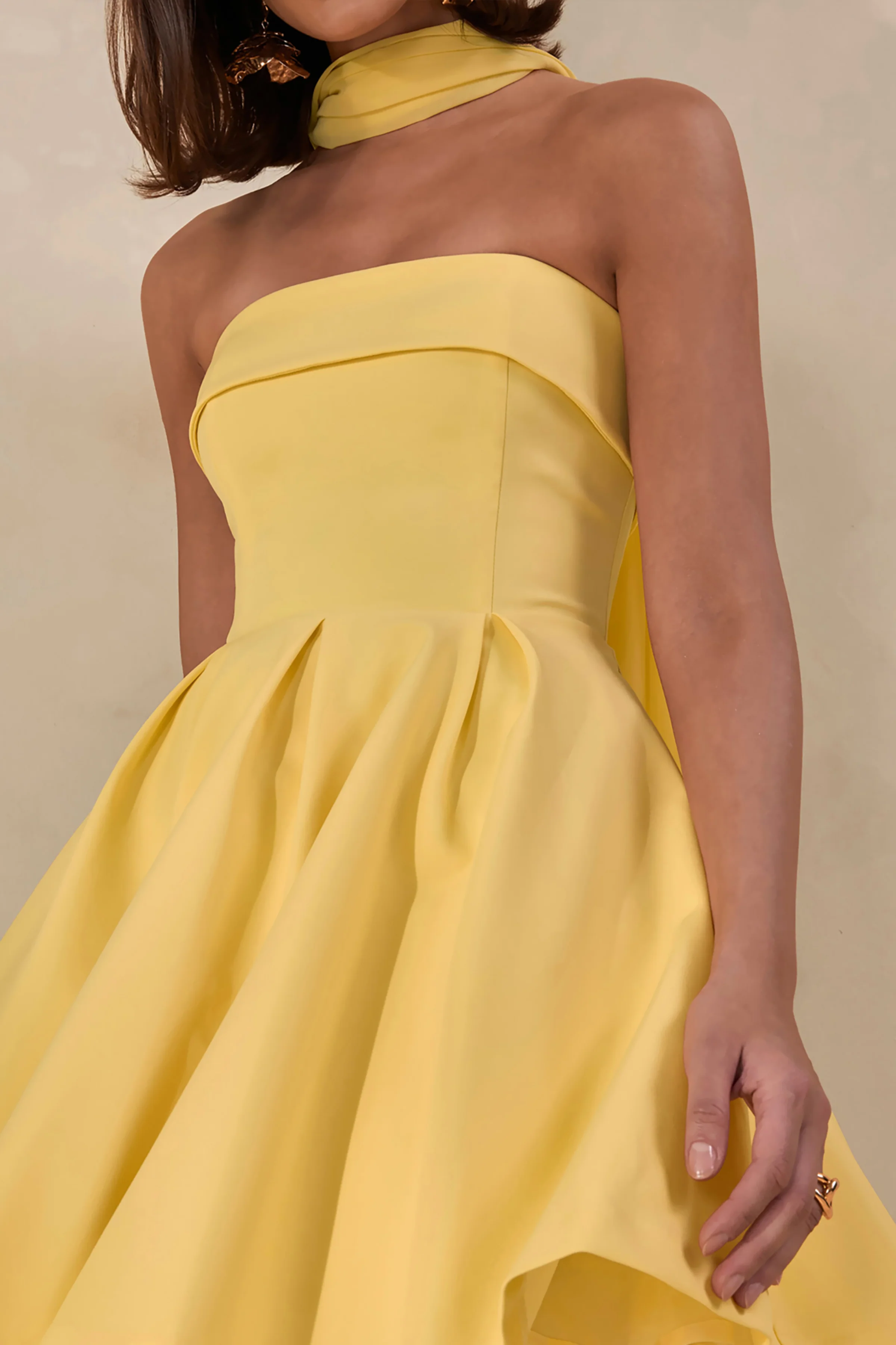 Bruna | Lemon Chiffon Scarf - Image 4