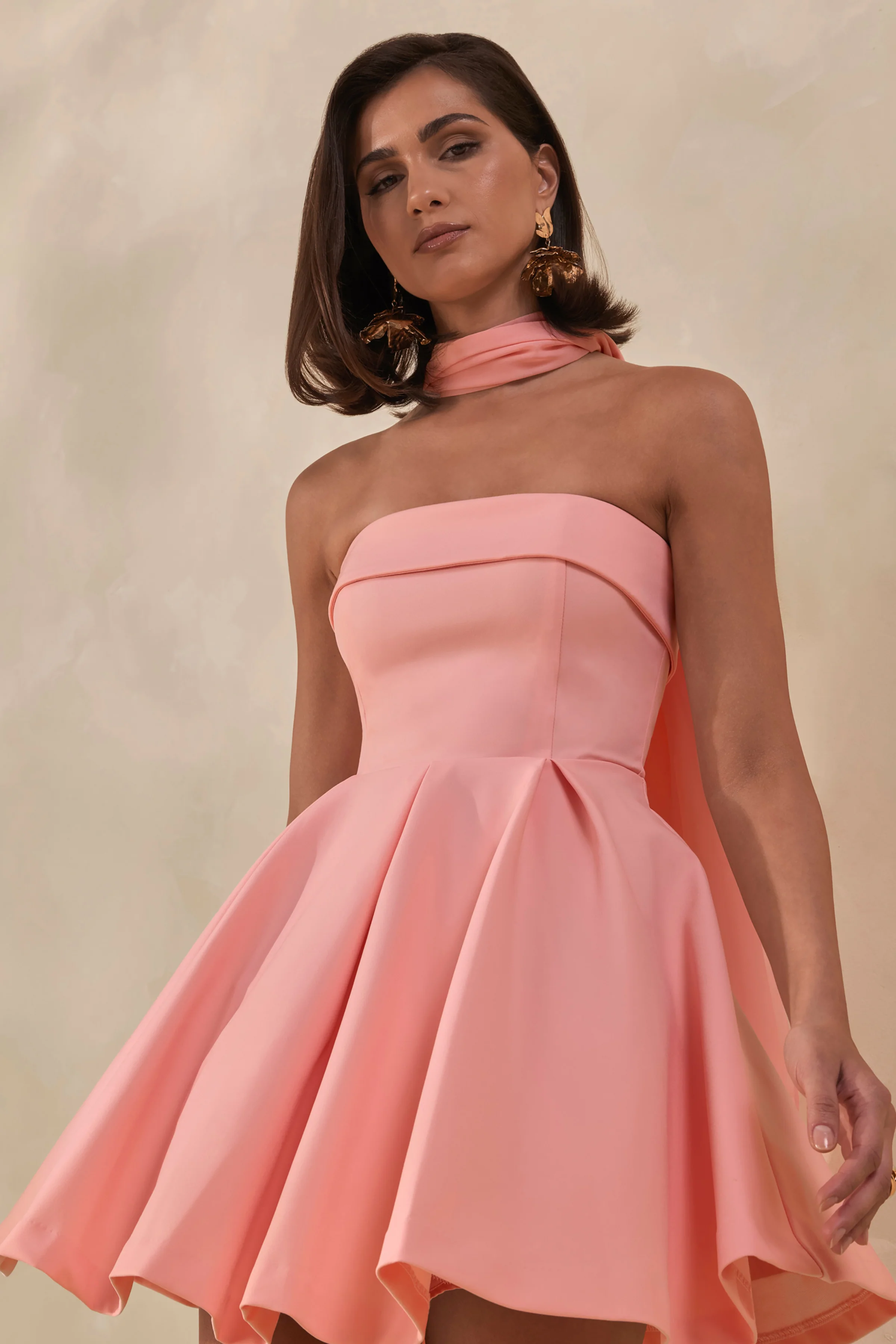 Bruna | Light Pink Chiffon Scarf - Image 4