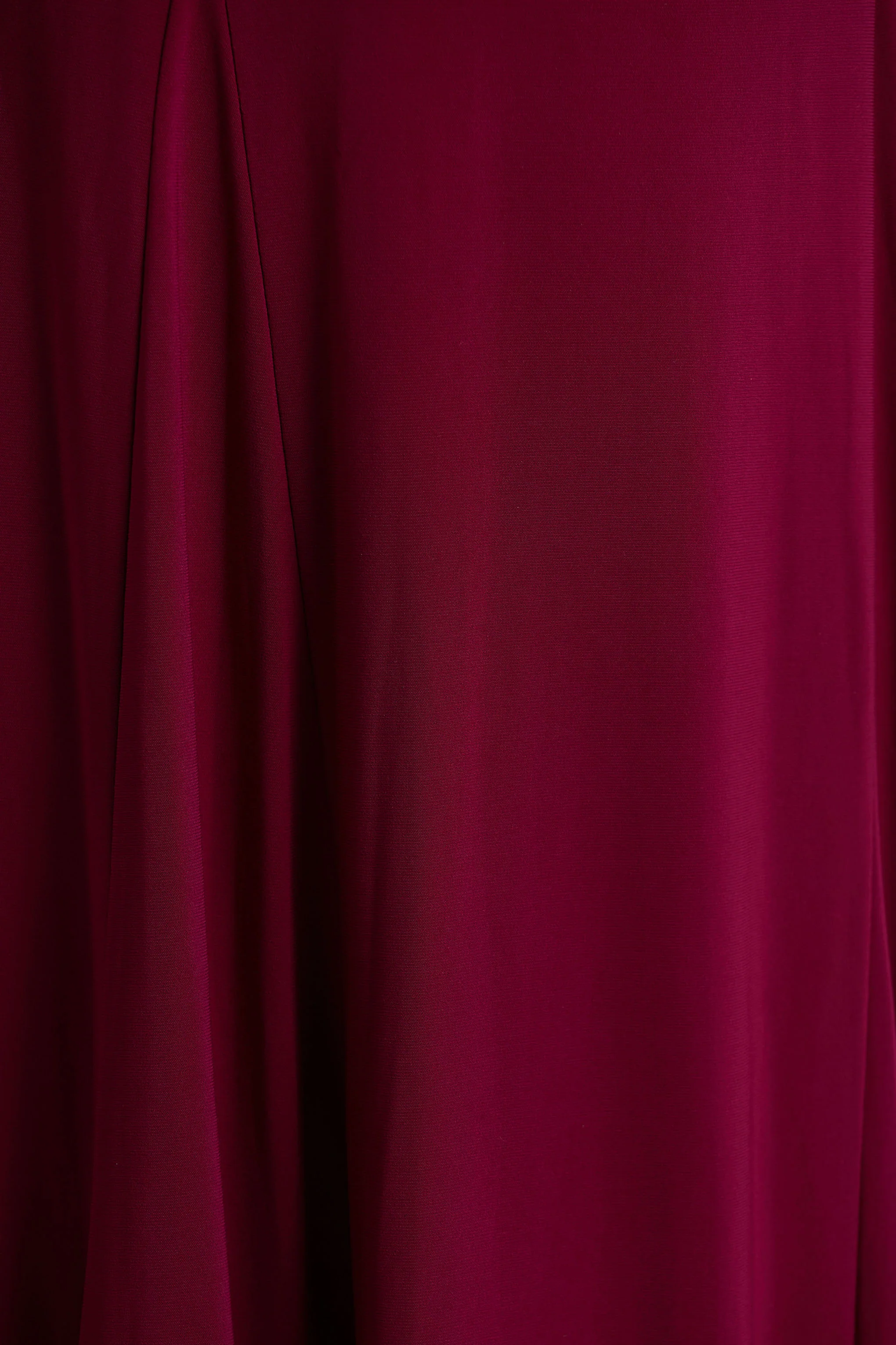 Cilla | Burgundy Bardot-Neck Maxi Dress With Ruched Detailing - Image 6