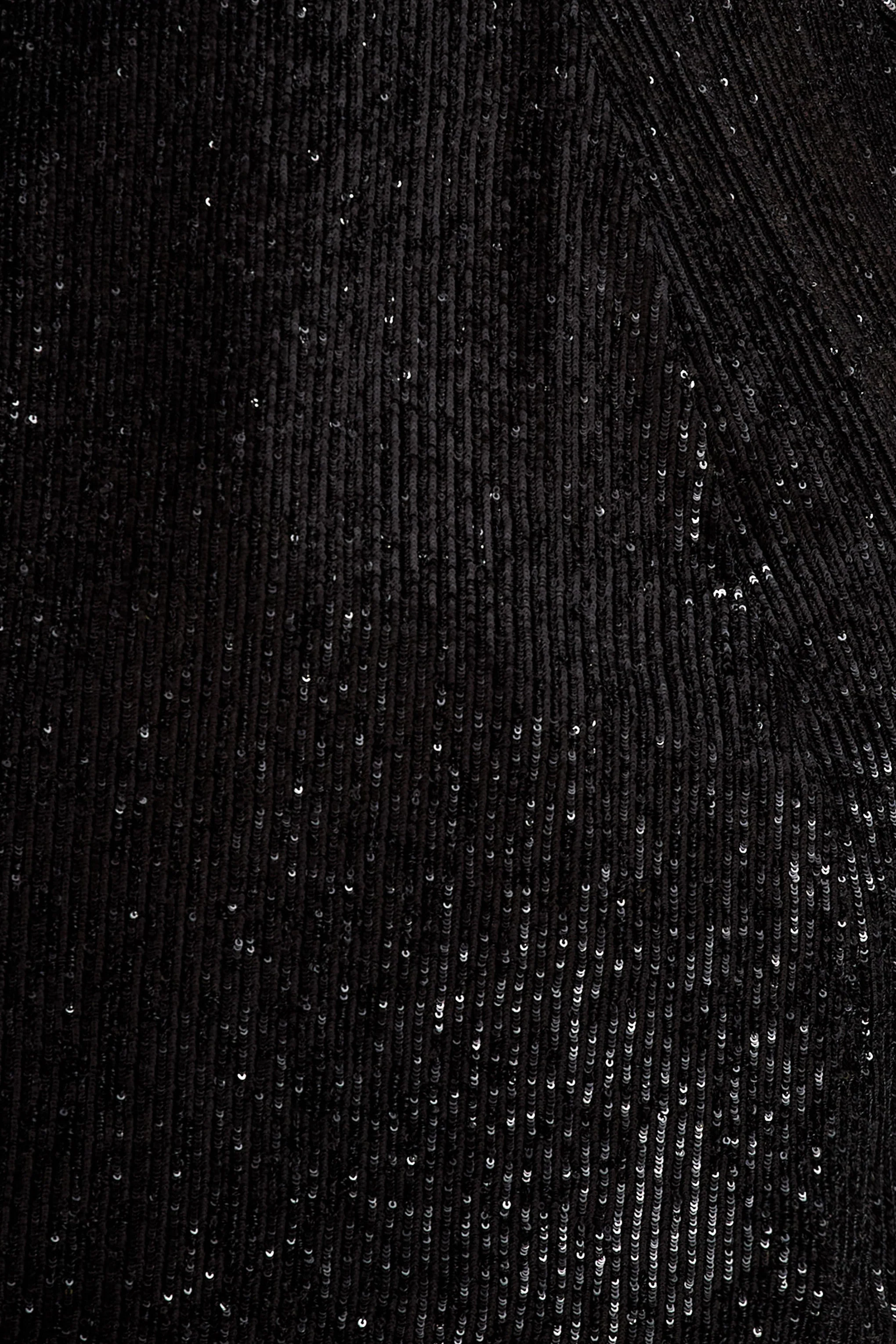 Clarabell | Black Sequin Bandeau Structured Mini Dress - Image 6