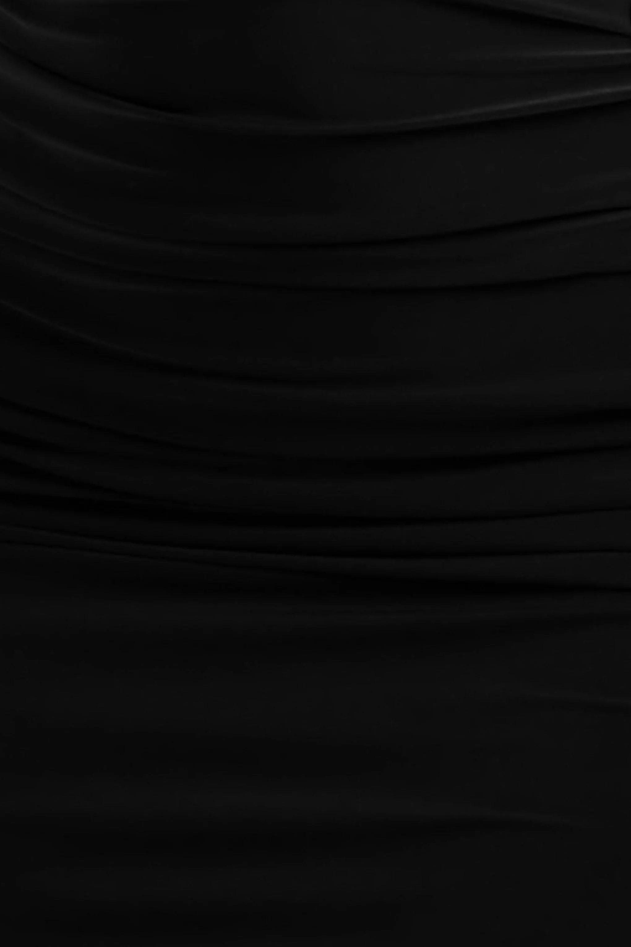 Dalarie | Black One-Shoulder Gathered Maxi Dress - Image 6