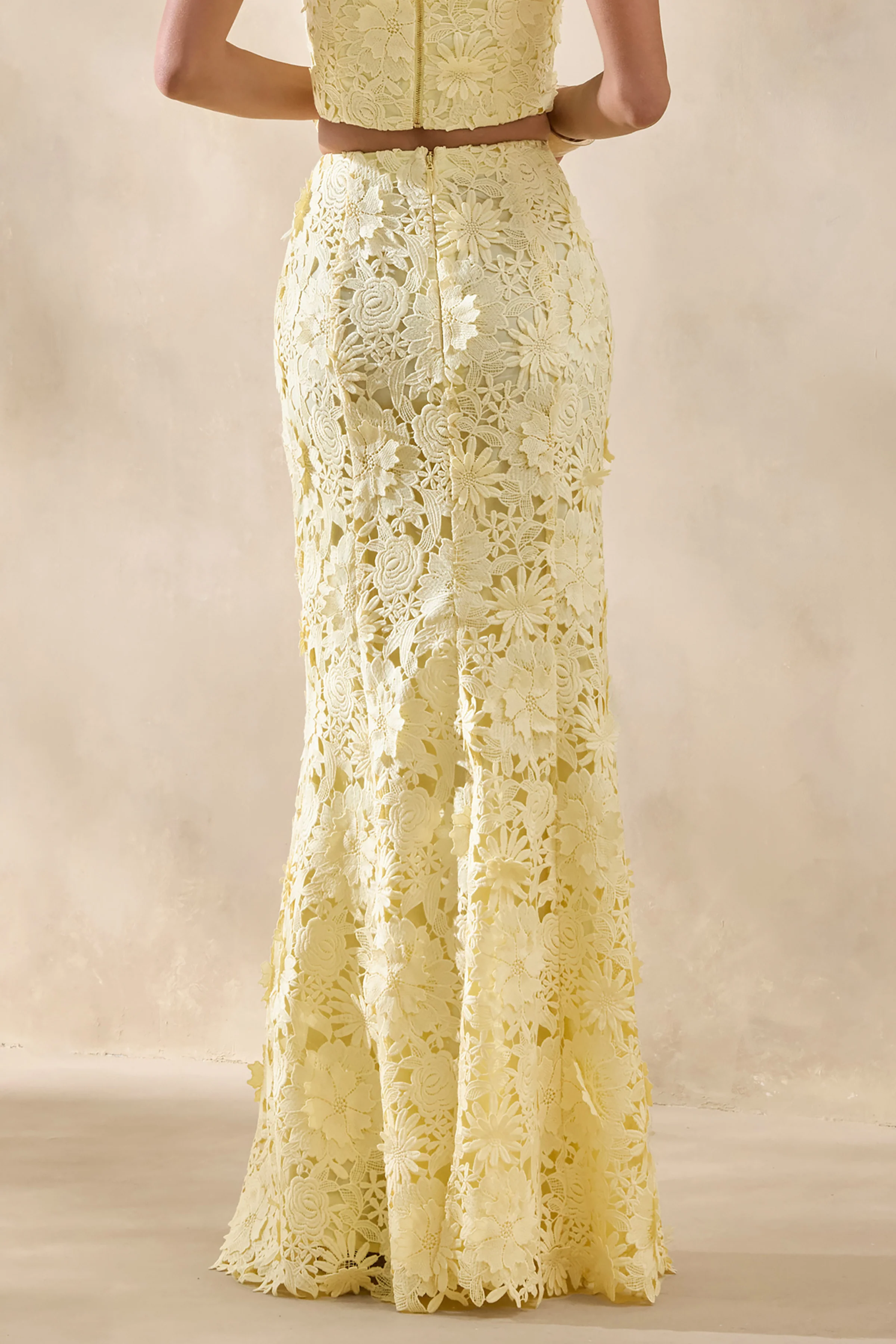 Esmara | Lemon Lace Maxi Skirt - Image 3