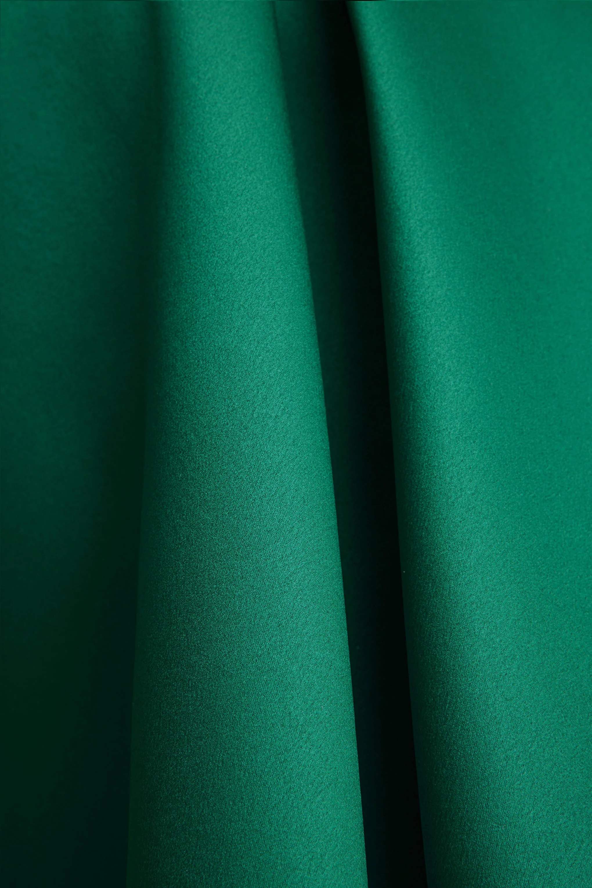 Fleur | Dark Green Satin Bandeau Mini Dress - Image 7