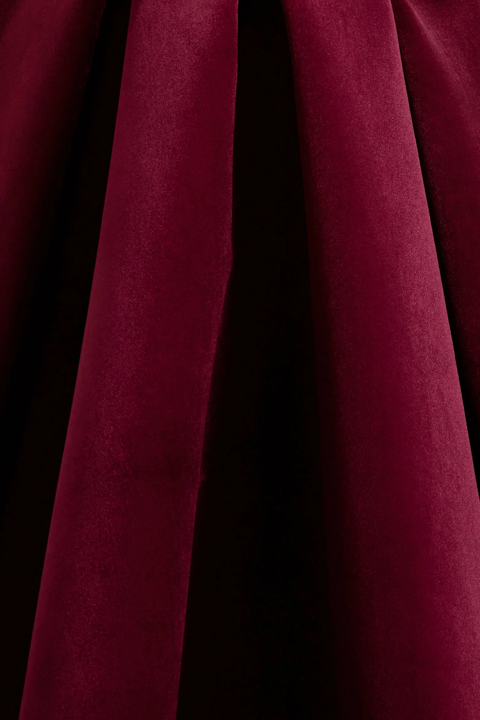 Francisca | Berry Velvet Strappy Volume-Hem Midi Dress - Image 6