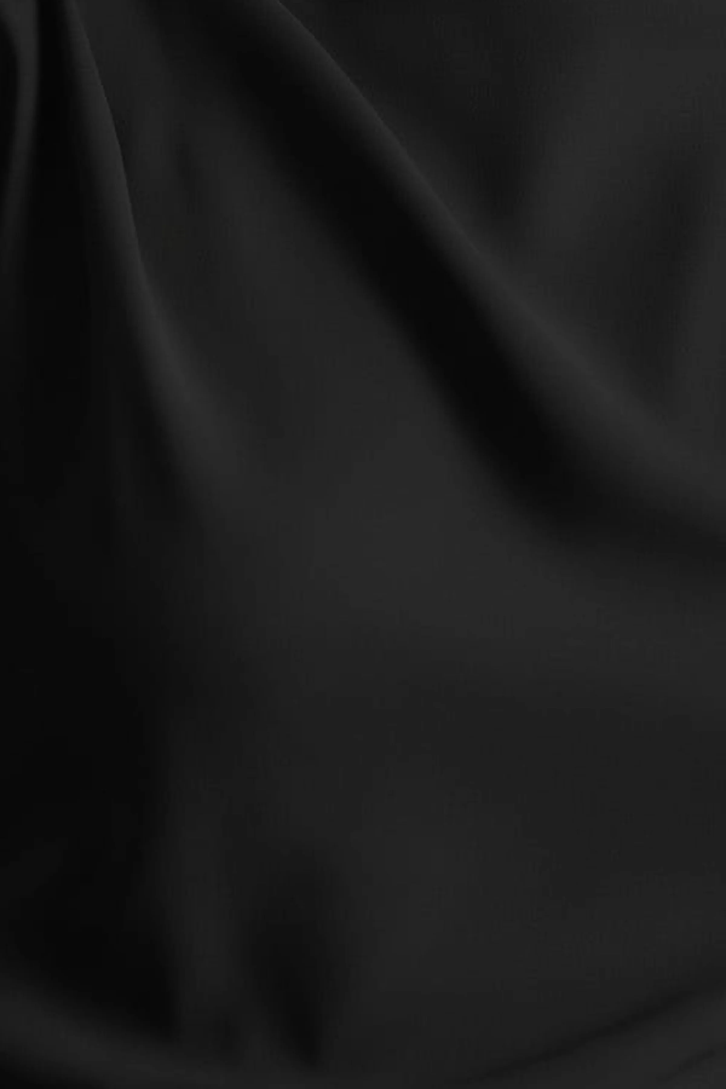Jimena | Black High-Neck Midi Dress With One-Long Sleeve And Pleated Detailing - Image 5