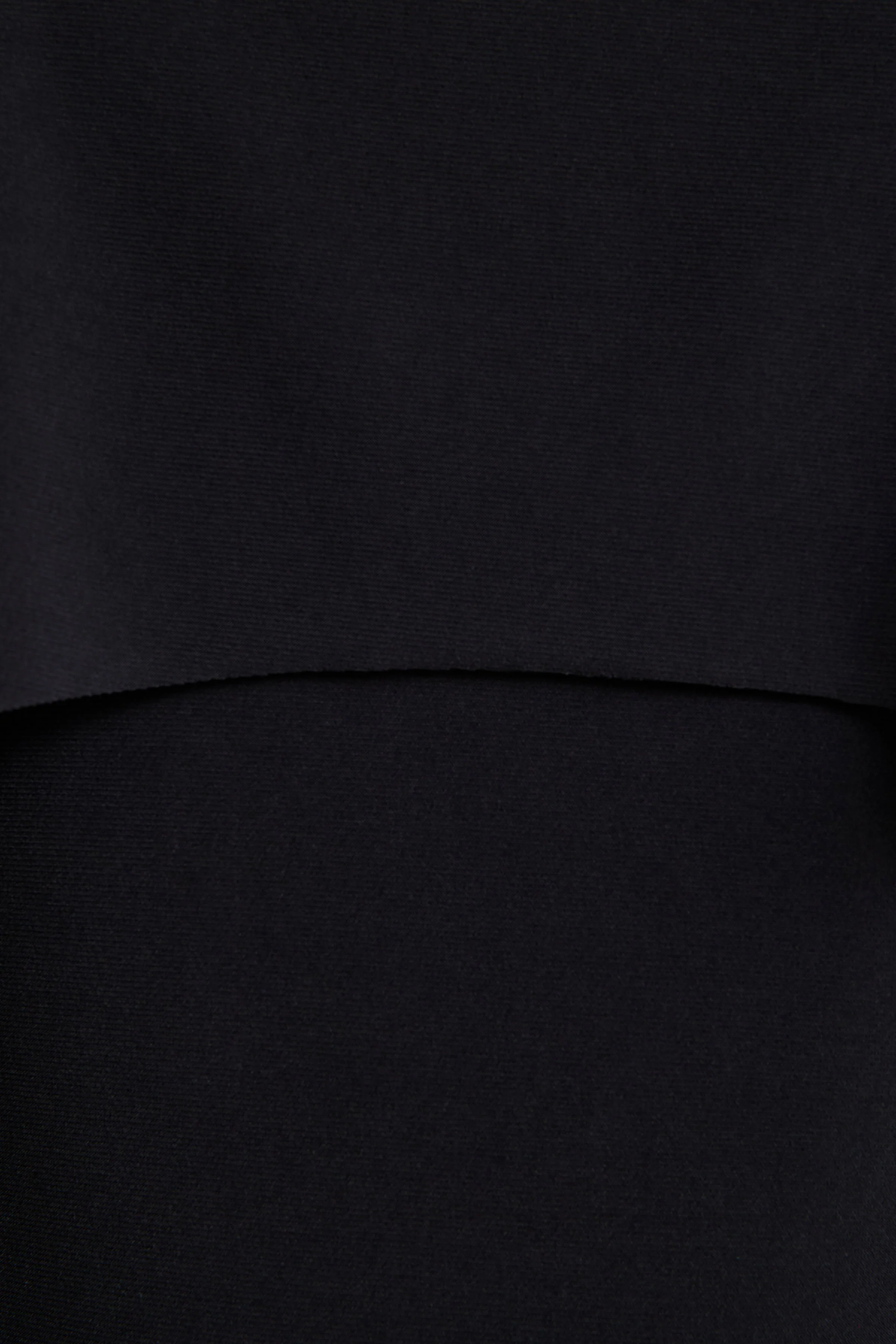 Kalani | Black Crew-Neck Midi Dress With Cape-Sleeves - Image 6