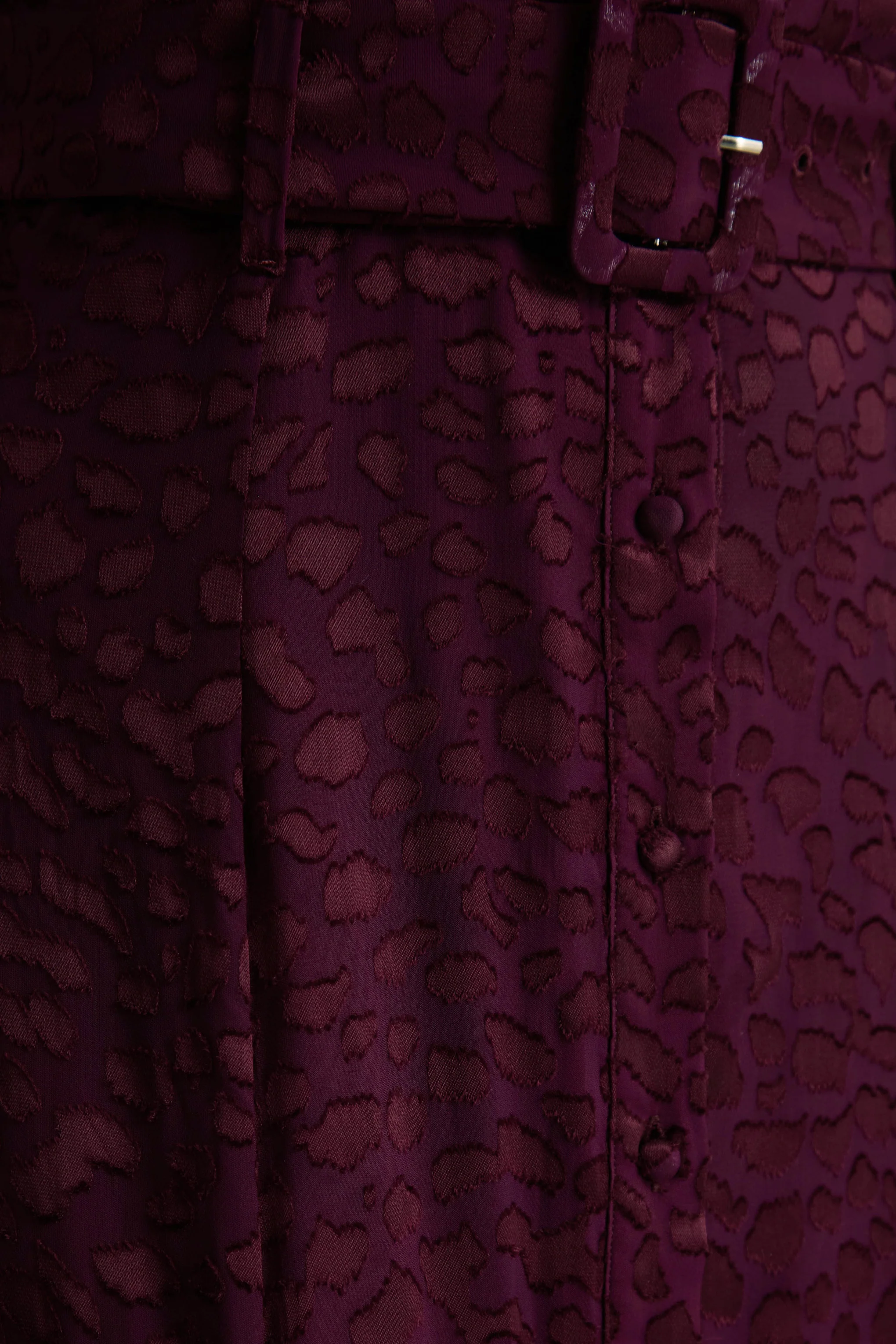 Kirsty | Purple Long Sleeve Shirt Dress With Full Skirt - Image 6