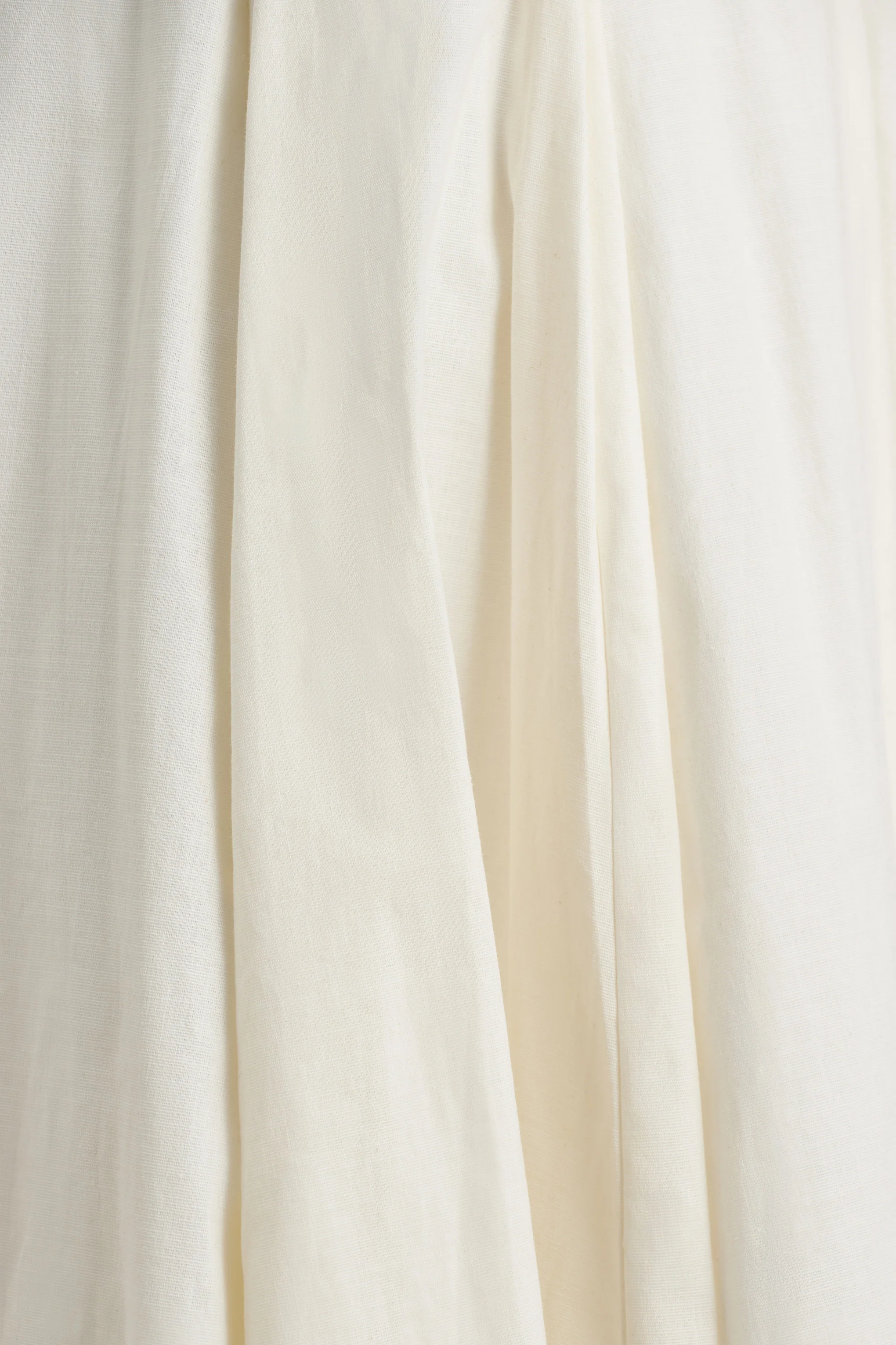 Magnolia | White Scoop-Neck Midi Dress With Drop-Waist And Ruffling Detail - Image 6