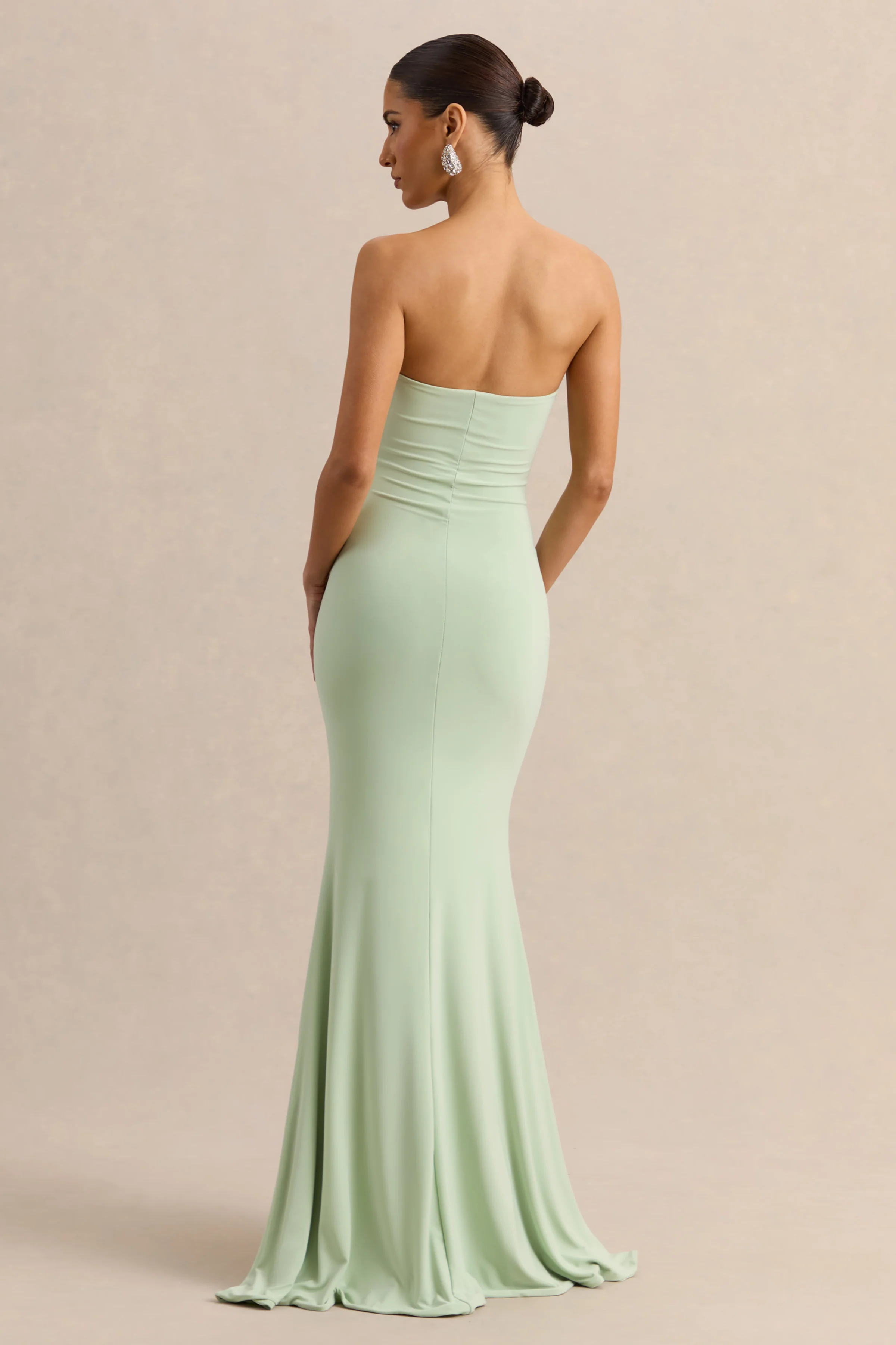 Melva | Mint Bandeau Maxi Dress - Image 2