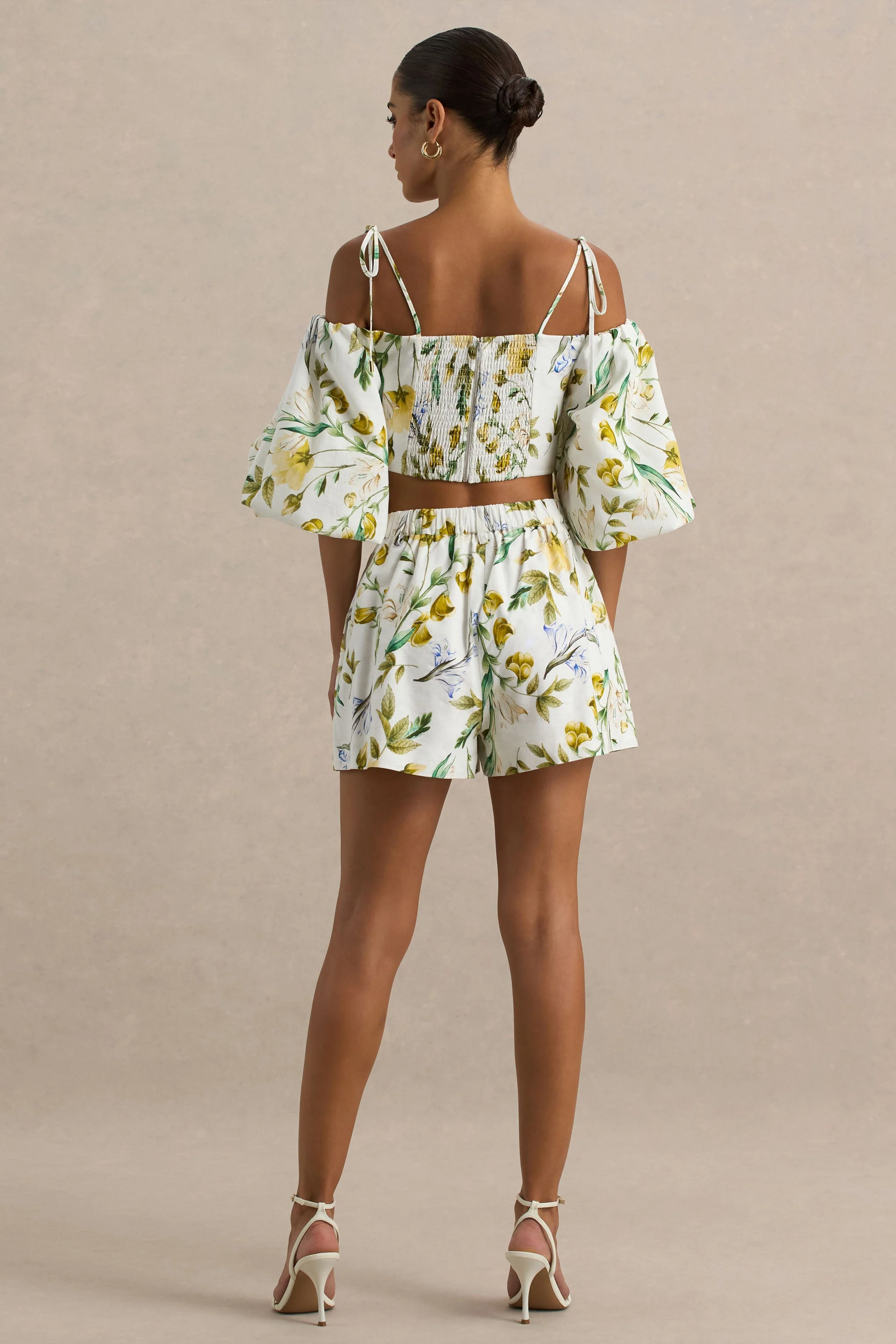 Pixel | Lemon Floral Print Shorts - Image 3
