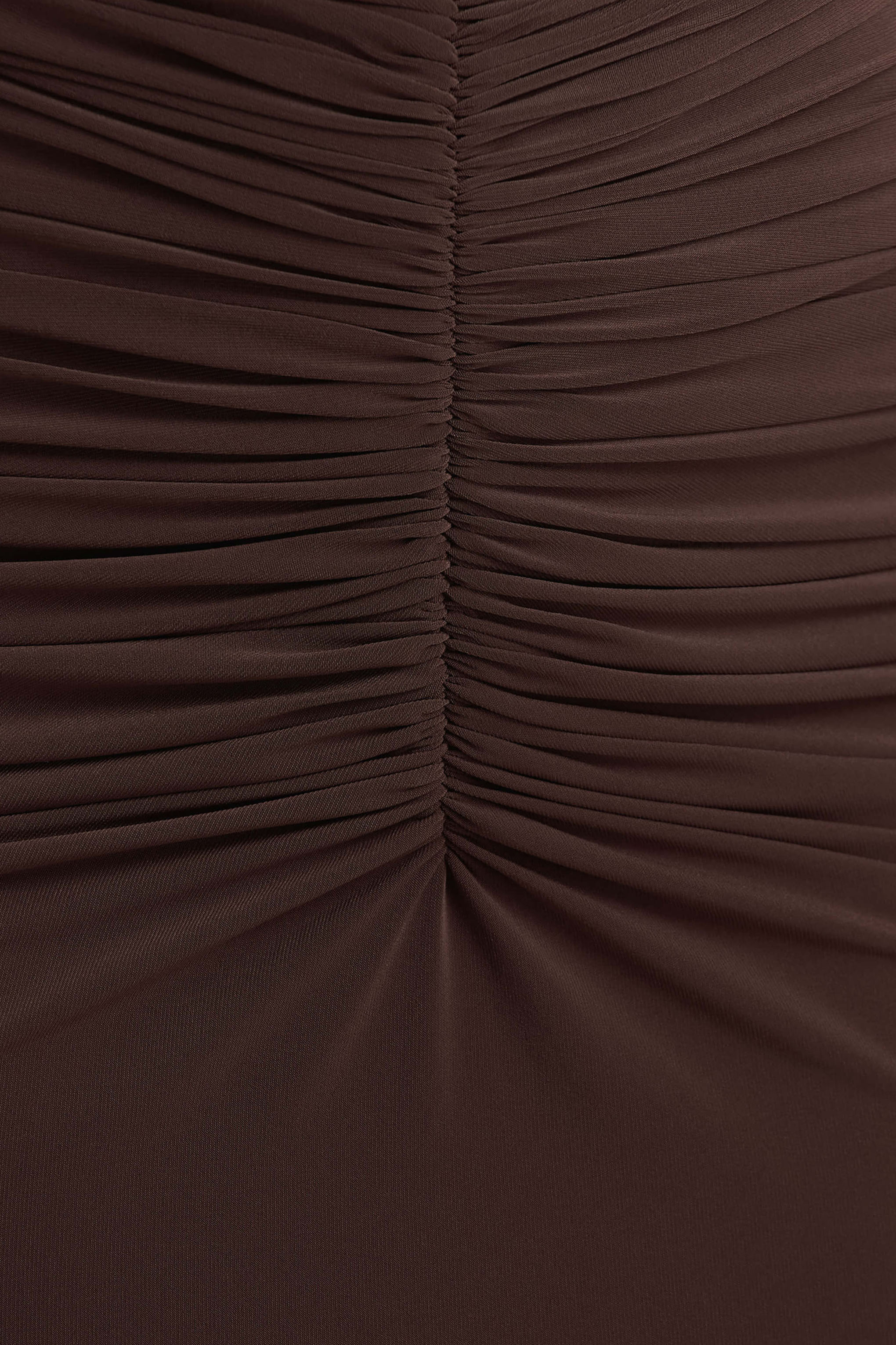 Premiere | Brown Boat-Neck Maxi Dress With Cape Sleeves And Open-Back - Image 6