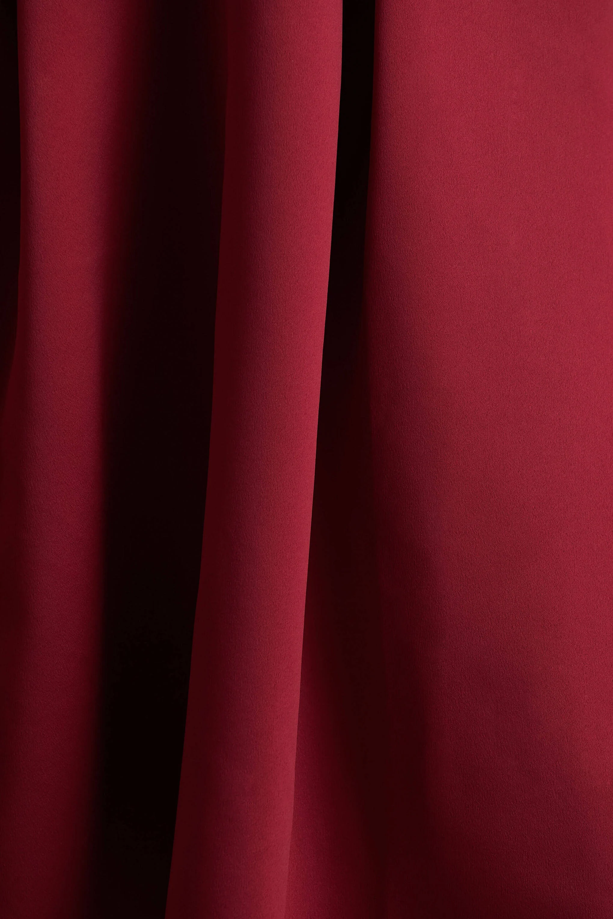 Promises | Red Satin Bandeau-Neck Midi Dress - Image 6