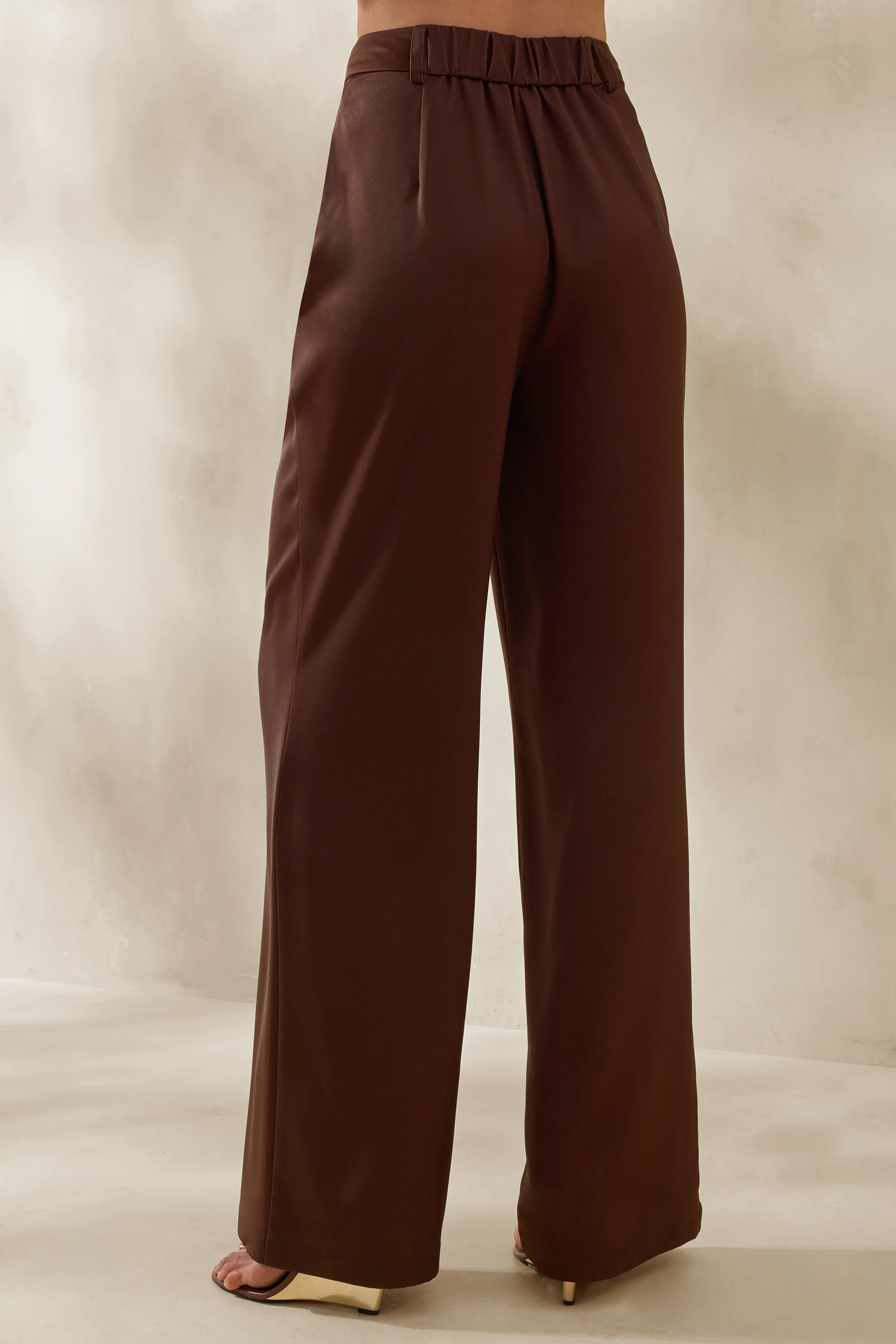 Seloria | Brown Wide-Leg Trouser - Image 4