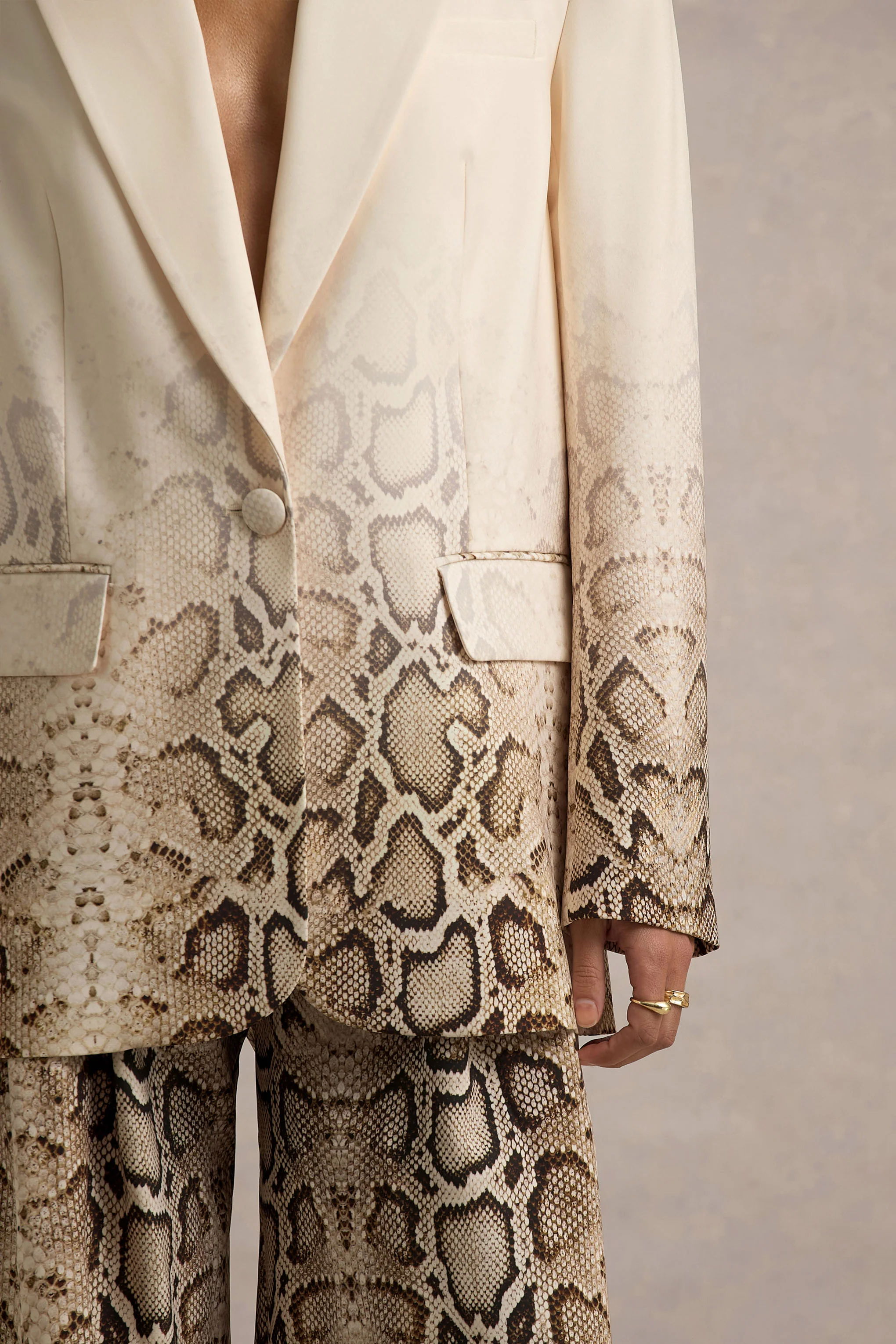 Shaniya | Snake Print Wide-Leg Trousers - Image 11