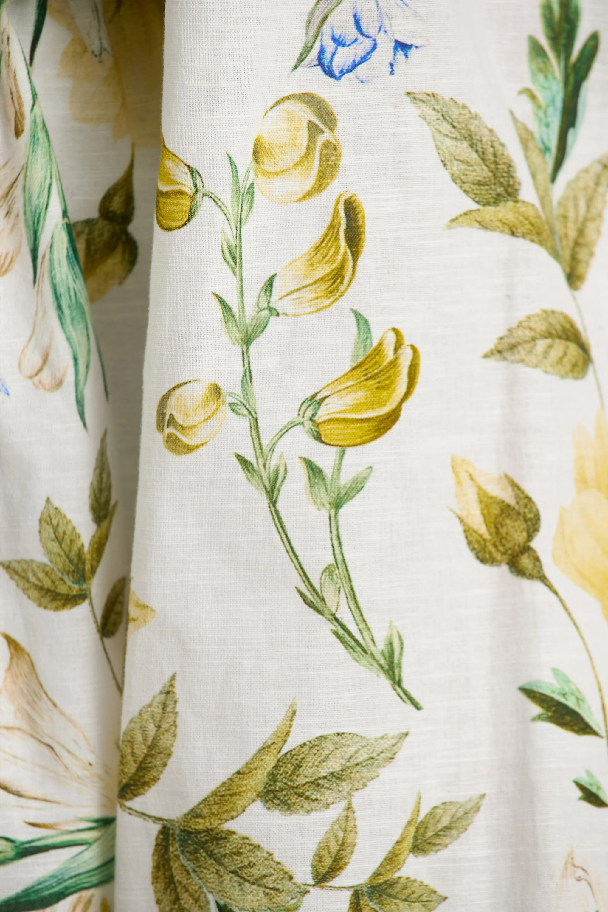 Waterfall | Lemon Floral Print Asymmetric Long-Sleeve Playsuit - Image 6