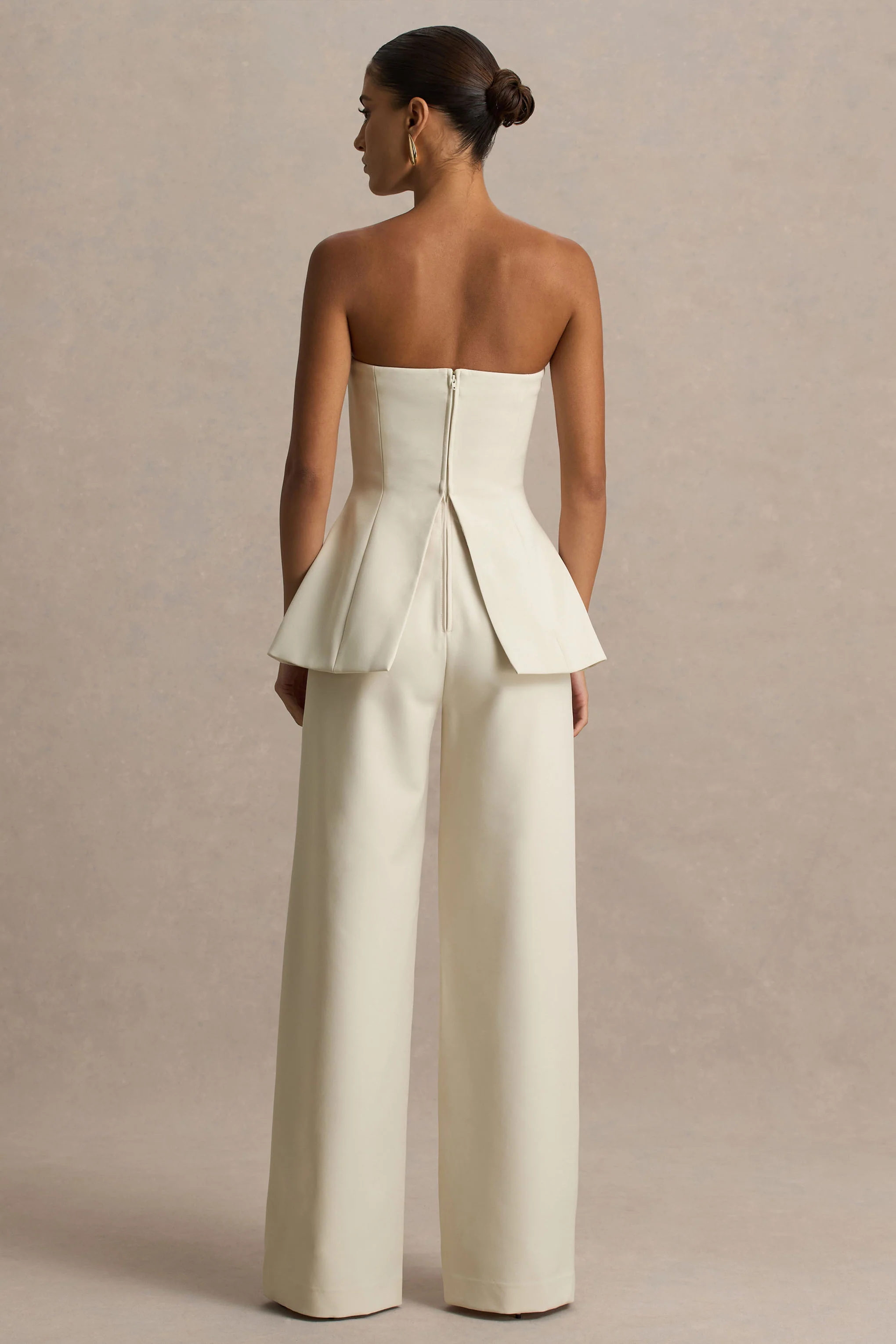 Zoey | Nude Bandeau Jumpsuit - Image 2
